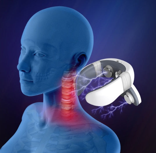 Masseur Cervical Sans Fil – Télécommande et Multi-Intensités