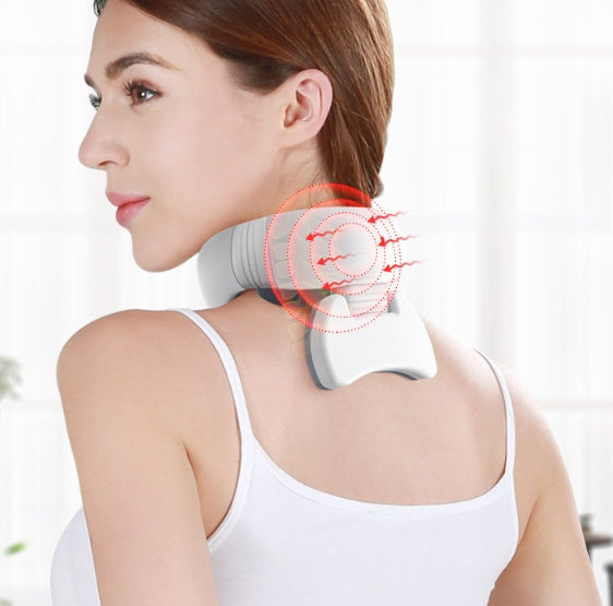Masseur Cervical Sans Fil – Télécommande et Multi-Intensités