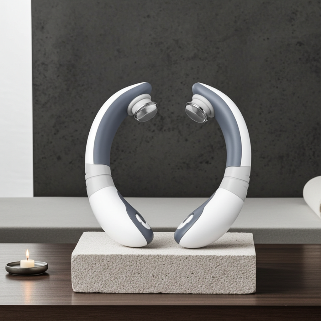 Masseur Cervical Sans Fil – Télécommande et Multi-Intensités