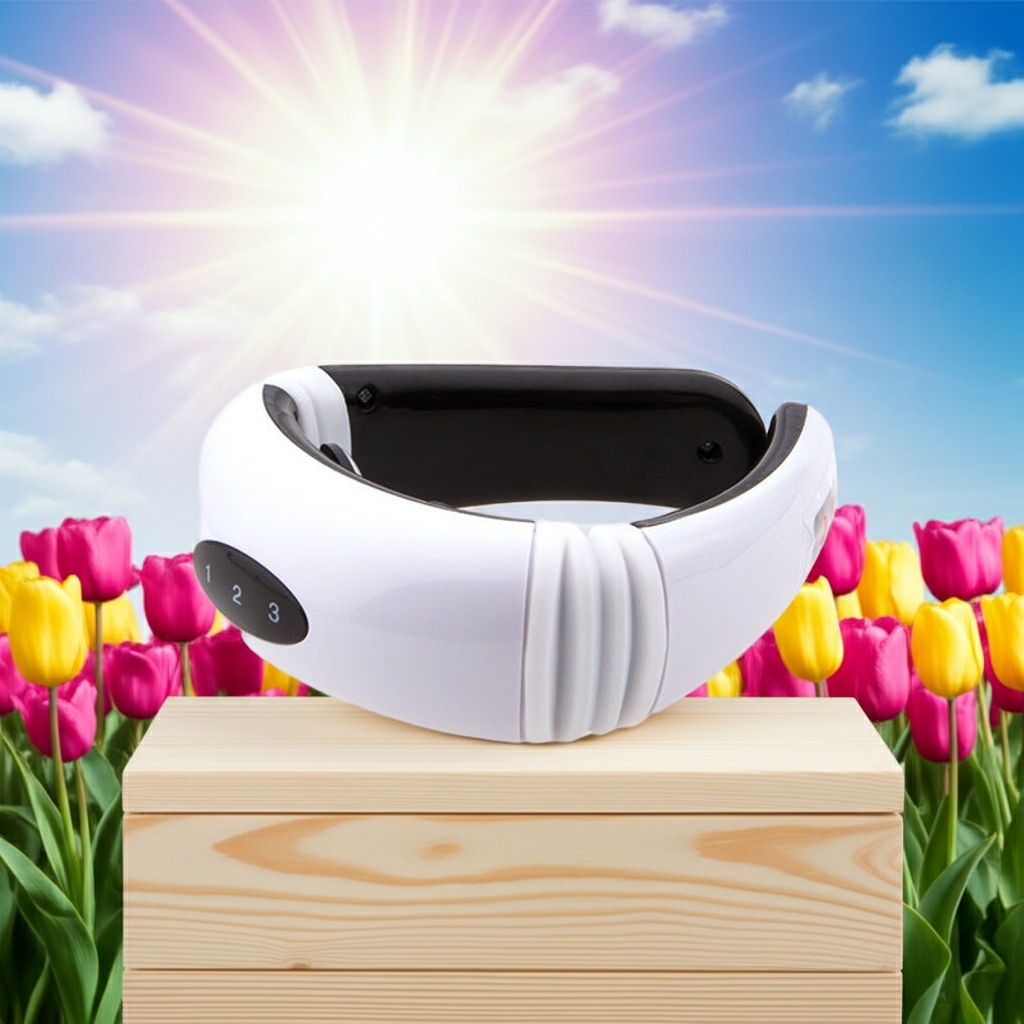 Masseur Cervical Intelligent – Technologie EMS et Infrarouge