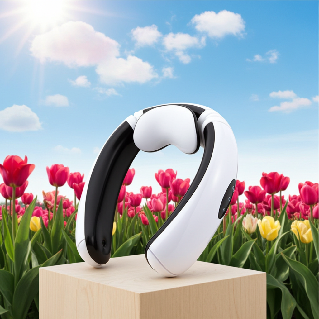 Masseur Cervical Intelligent – Technologie EMS et Infrarouge